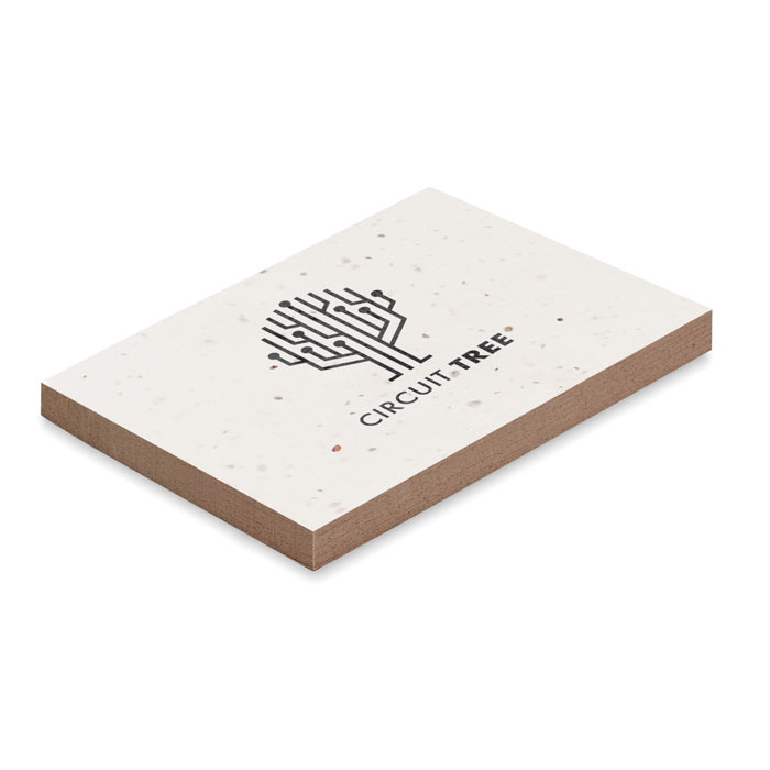 Notepad with seed paper cover